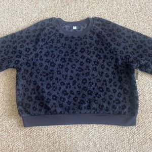 Leopard Fleece Teddy Pullover